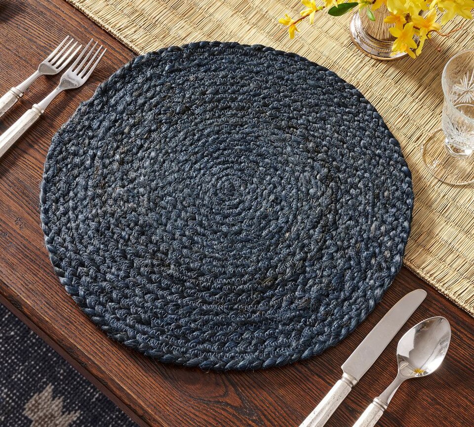 Colton Jute Round Placemats Pottery Barn Australia